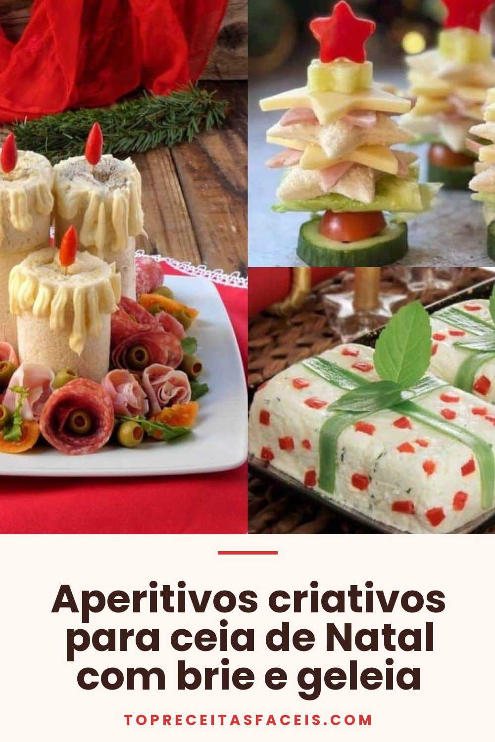 Aperitivos criativos para ceia de Natal com brie e geleia