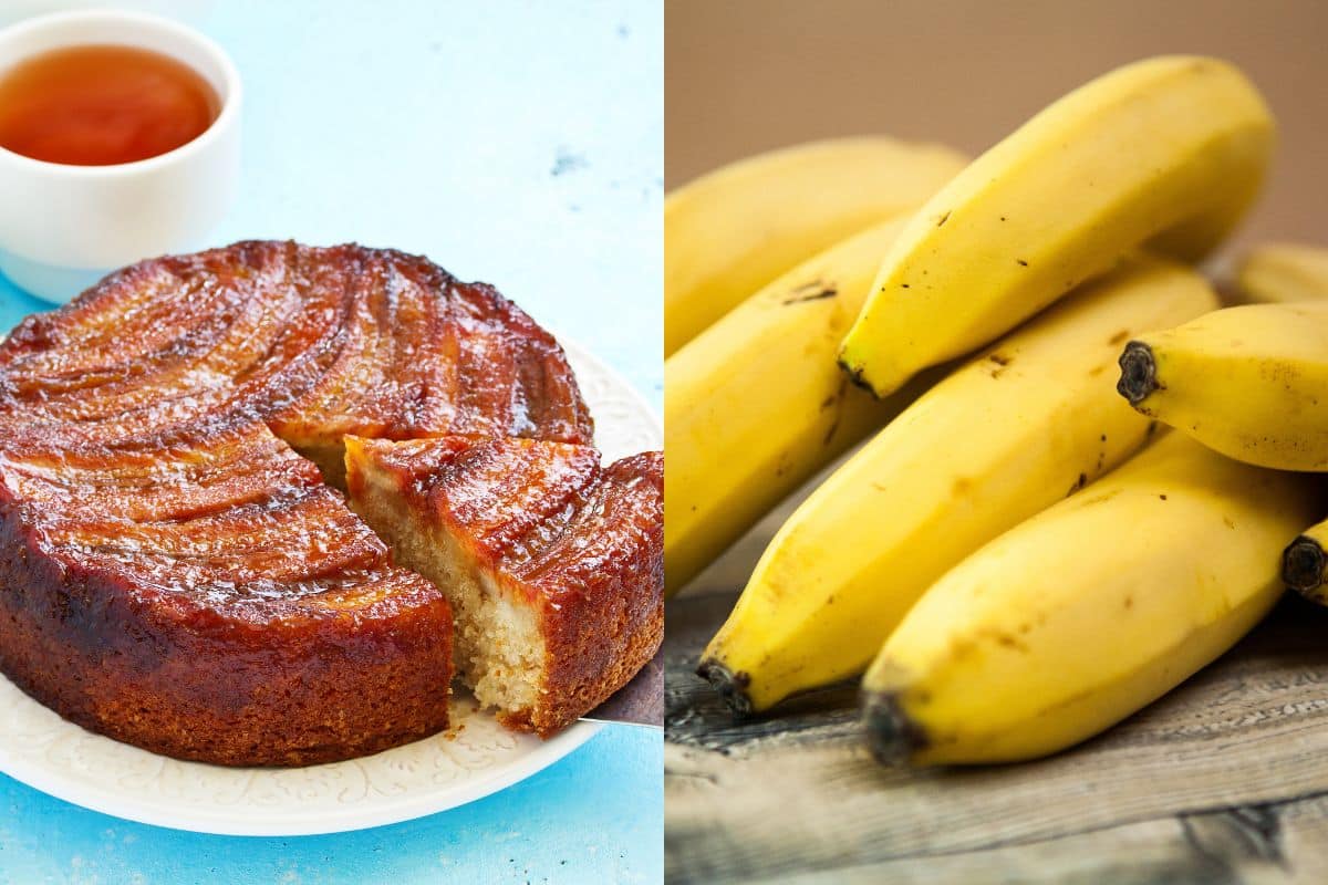 bolo de banana caramelada