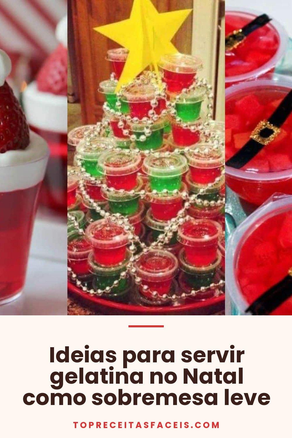 Ideias para servir gelatina no Natal como sobremesa leve