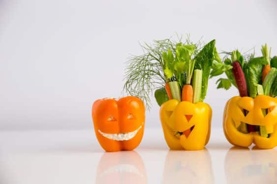 ideias criativas para servir legumes no halloween 1