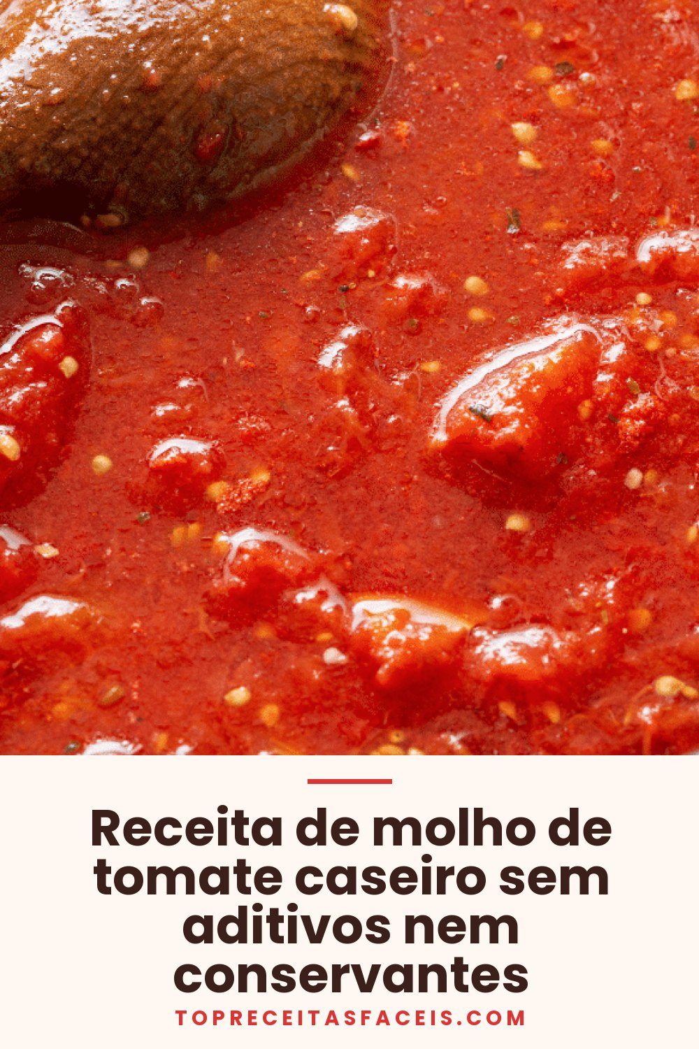 Receita de molho de tomate caseiro sem aditivos nem conservantes