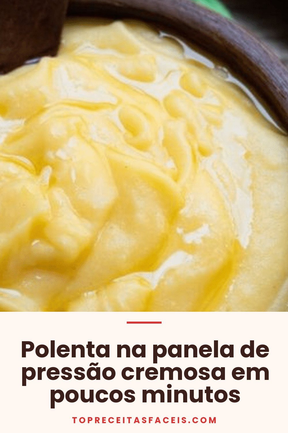 Polenta na panela de pressão cremosa em poucos minutos