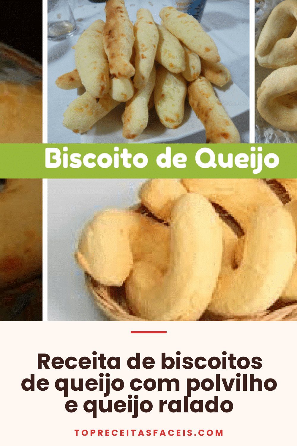 Receita de biscoitos de queijo com polvilho e queijo ralado