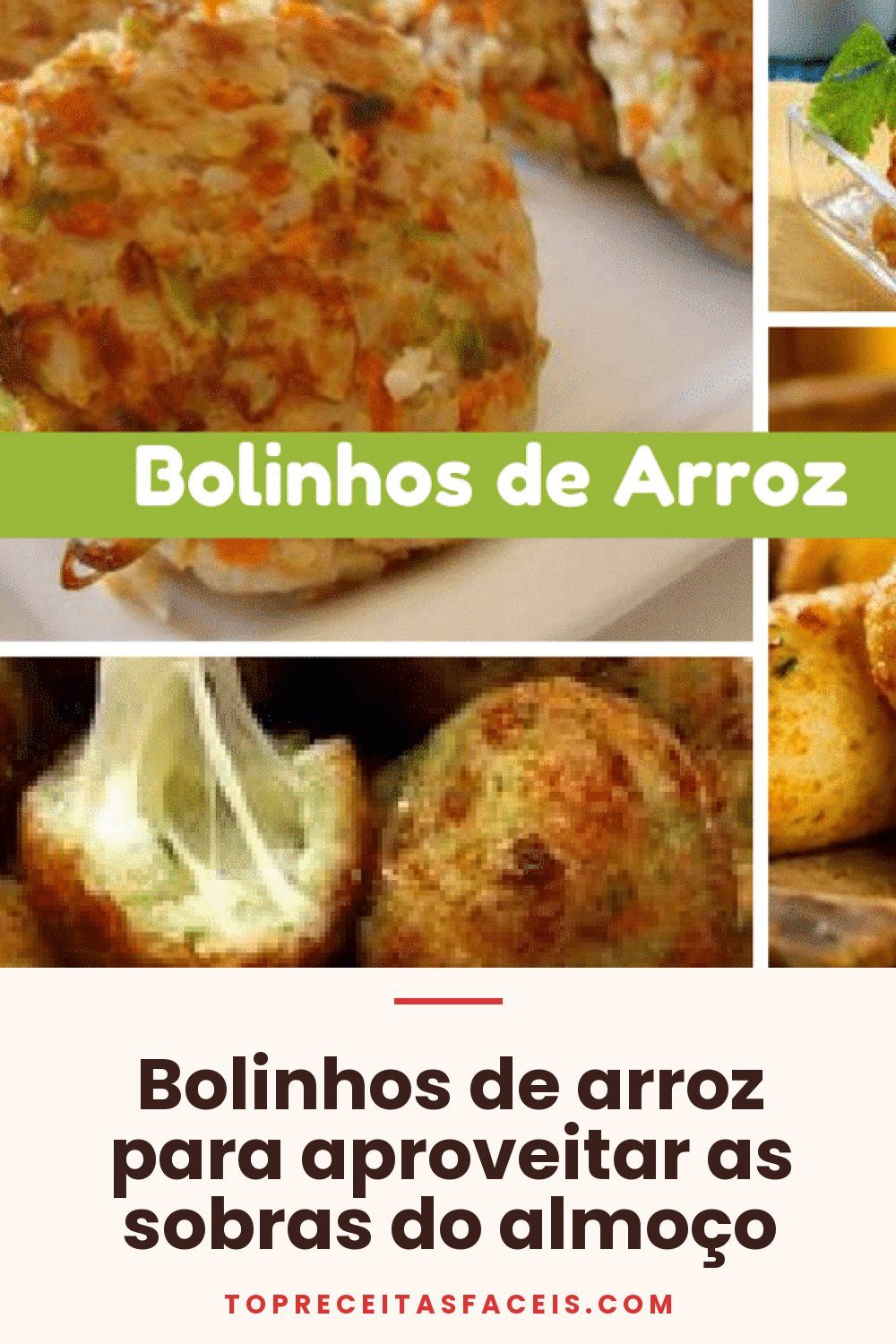 Bolinhos de arroz para aproveitar as sobras do almoço