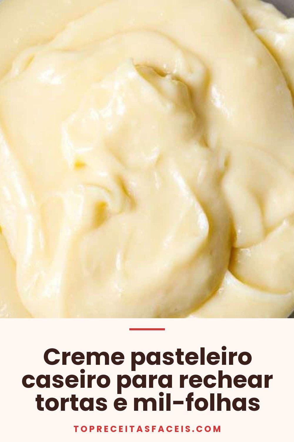 Creme pasteleiro caseiro para rechear tortas e mil-folhas