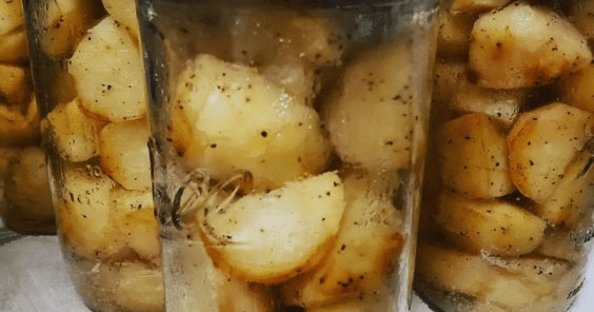 receita de batatas de conserva