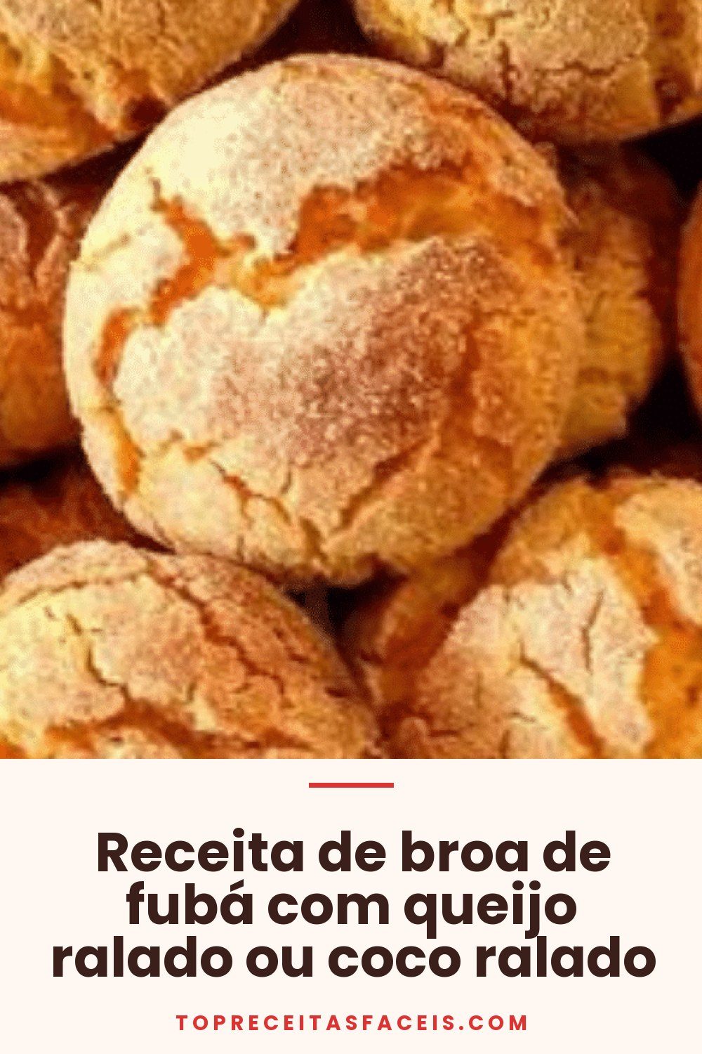 Receita de broa de fubá com queijo ralado ou coco ralado
