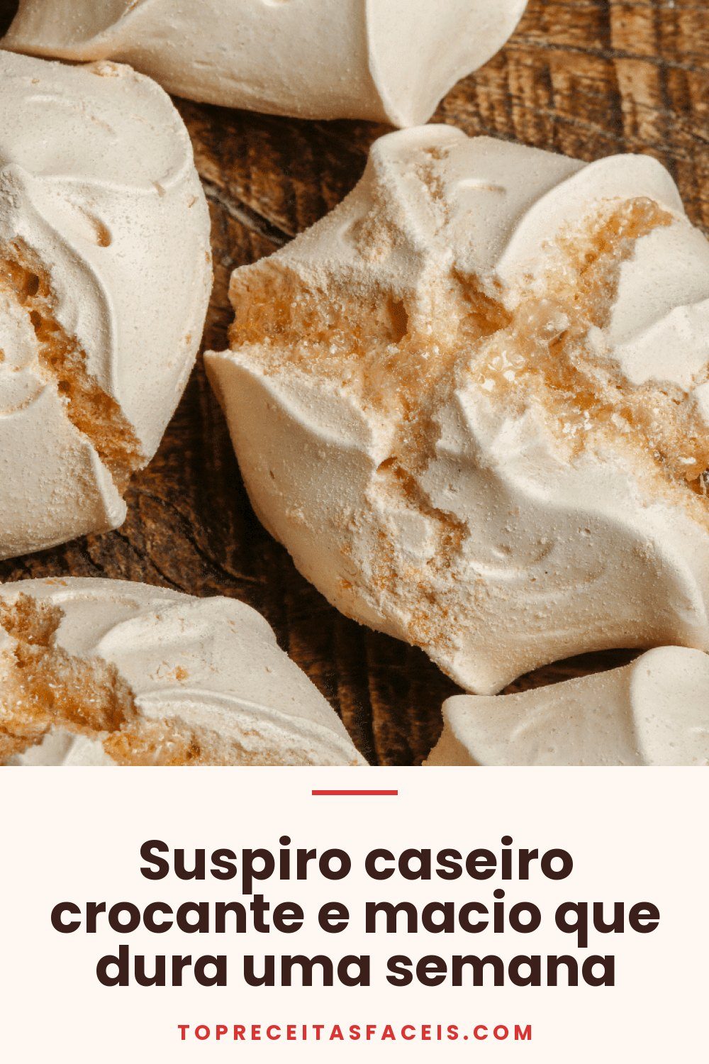 Suspiro caseiro crocante e macio que dura uma semana