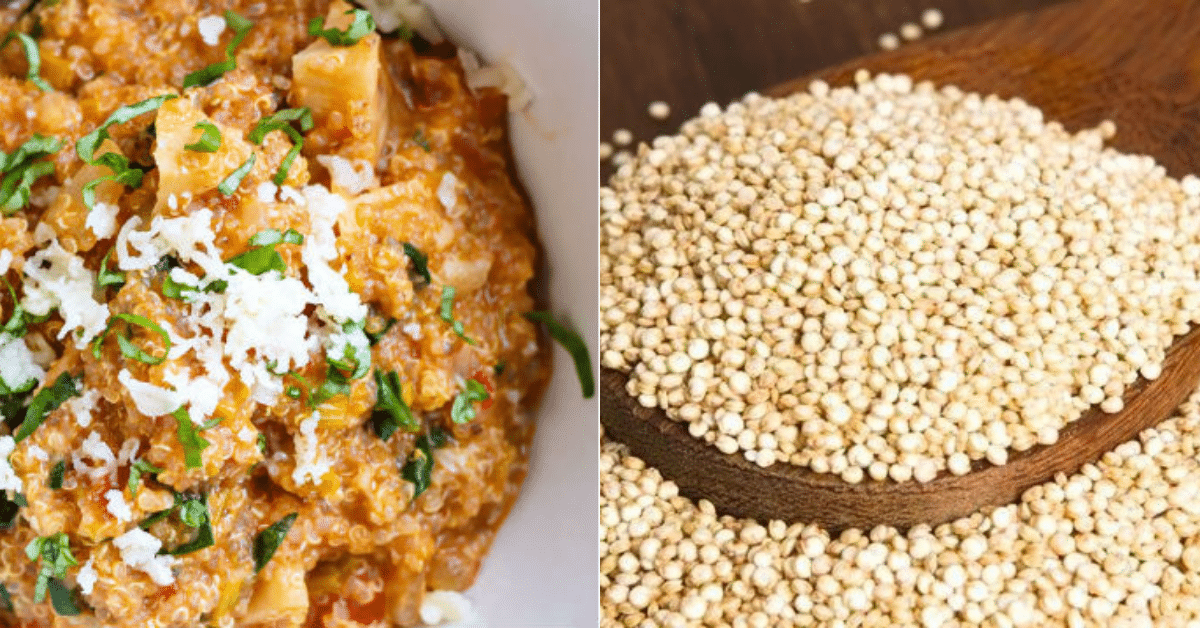 receita risoto de quinoa