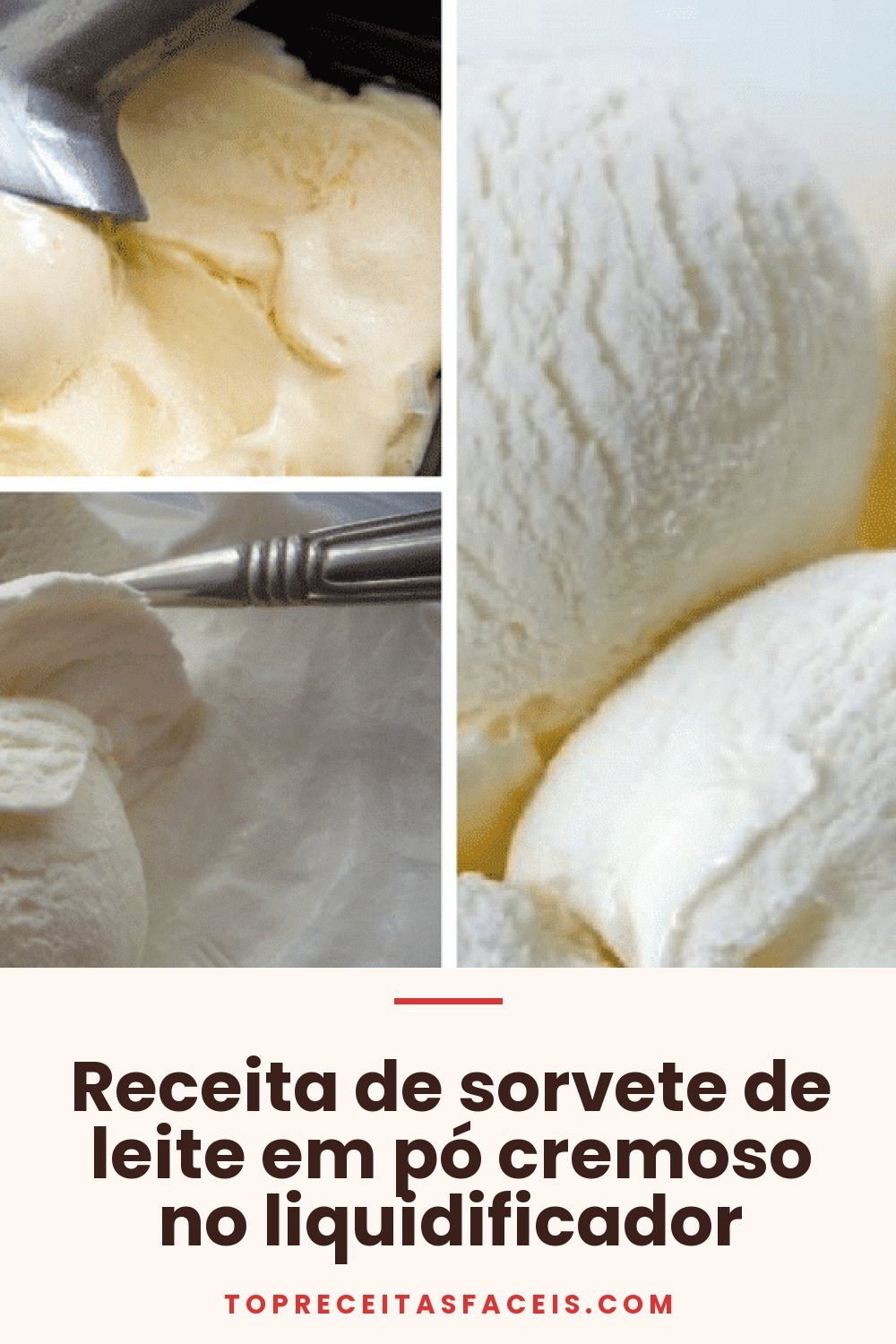 Receita de sorvete de leite em pó cremoso no liquidificador