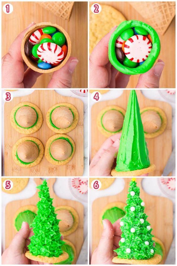 receitas e inspiracoes de cones trufados de natal